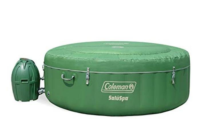 coleman-saluspa-Inflatable Hot Tub Spa, Green & White