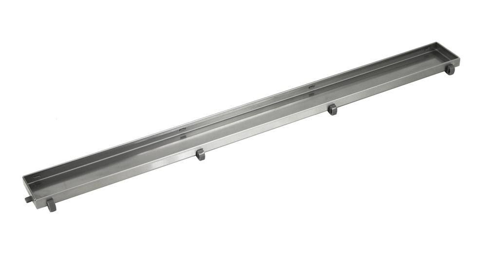 eModernDecor 60-in L Tile Insert Rectangle Stainless Steel Linear Shower Drain | TZLD-60-TI
