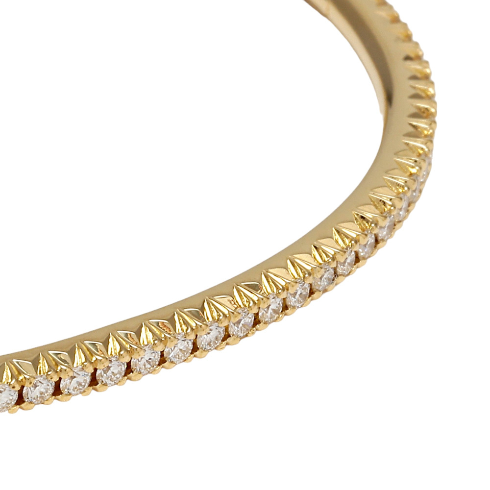 Tiffany & Co. Metro Hinge M Bracelet 18K Yellow Gold Diamond 60006145