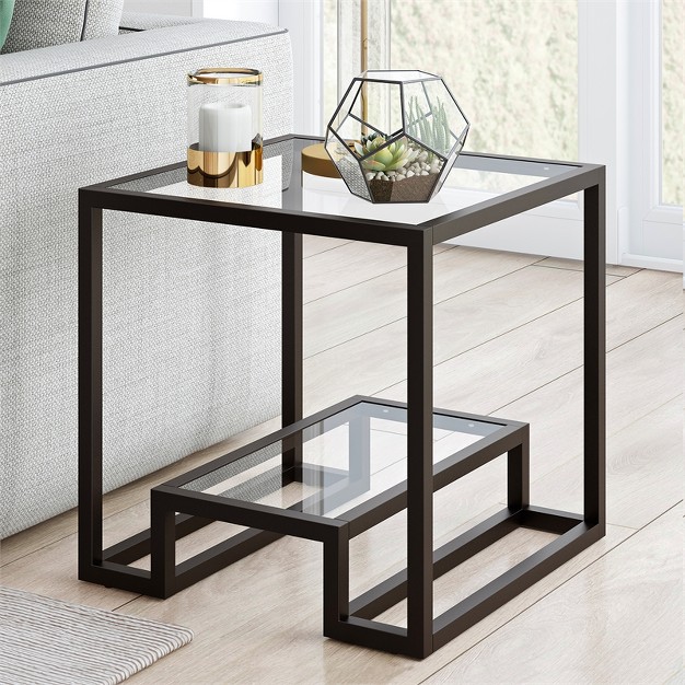 Metal Side Table In Black Henn amp hart