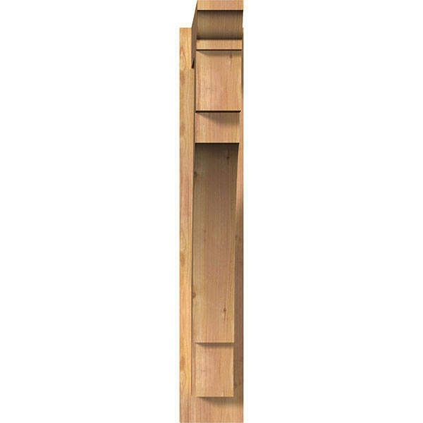 Ekena Millwork OUT06X26X34MRC01SWR 5 1/2x22W x 26x22D x 34x22H Merced Smooth Traditional Outlooker, Western Red Cedar