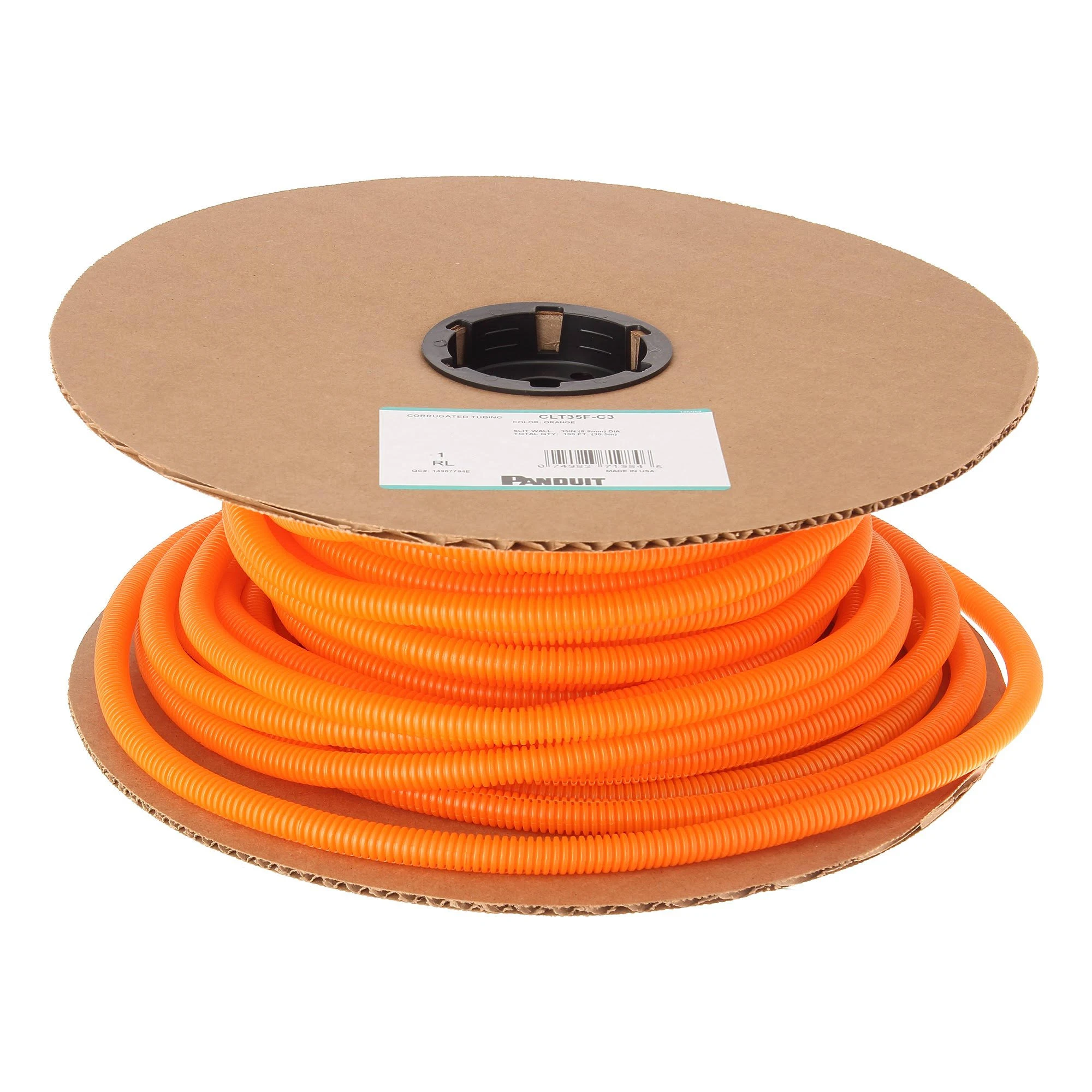 Panduit 1 ft Cable concealer - Orange Polyethylene