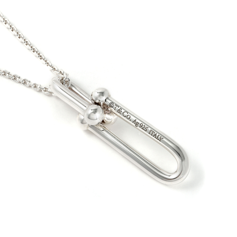 Tiffany & Co. Hardware Thin Link Sterling Silver Necklace 63104310