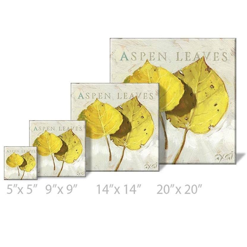 Sullivans Darren Gygi Aspen Leaves Canvas, Museum Quality Giclee Print, Gallery Wrapped, Handcrafted in USA 14x22W Yellow