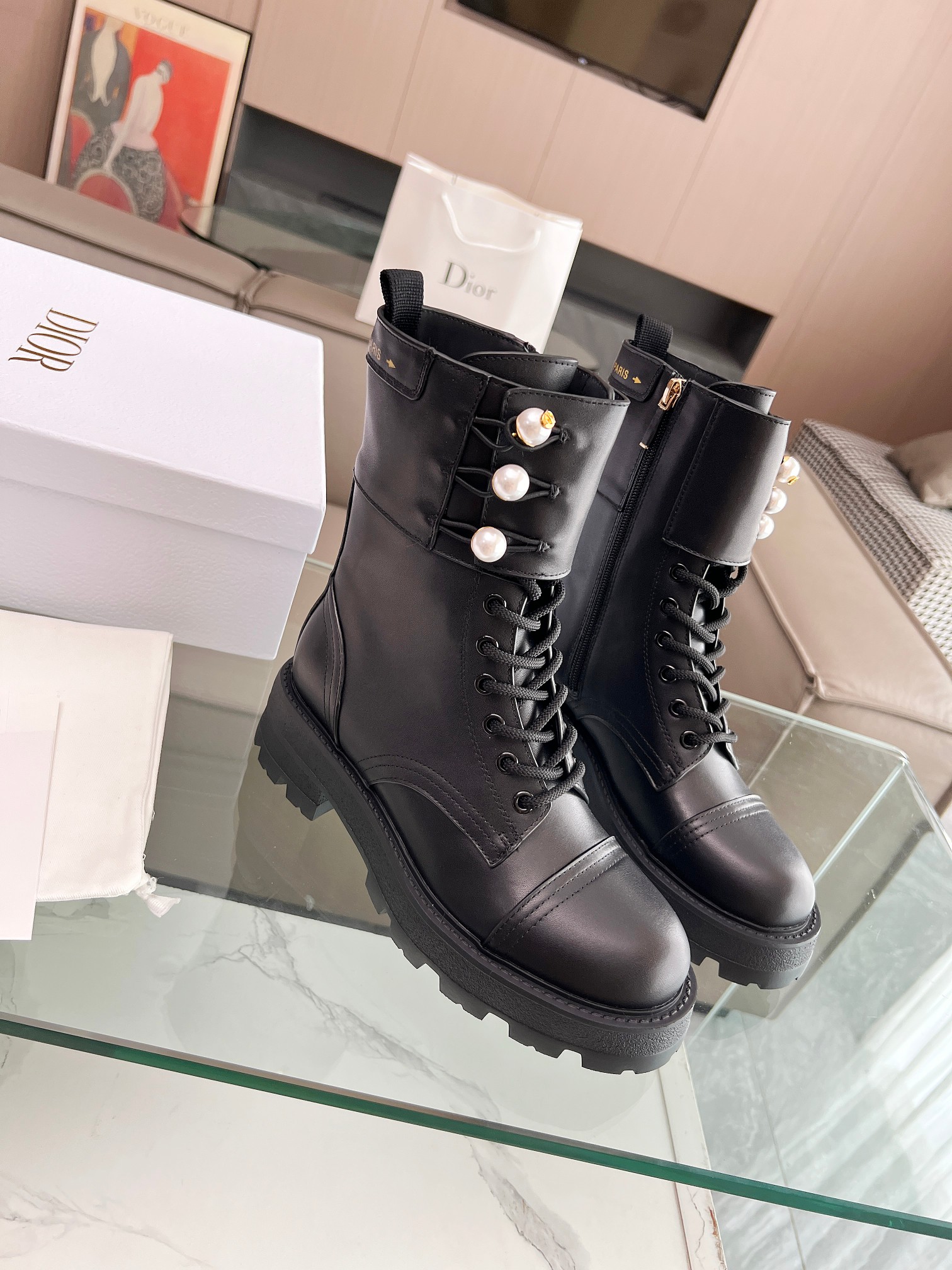 High-end Dior Fall/Winter Boots with Hoodies - cnluxepick