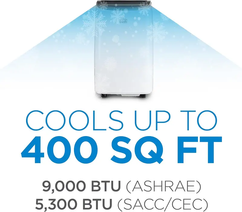 Portable Smart Air Conditioner – Dual Cooling & Heating (14,000 BTU/12,000 BTU), Up to 700 sq ft Coverage