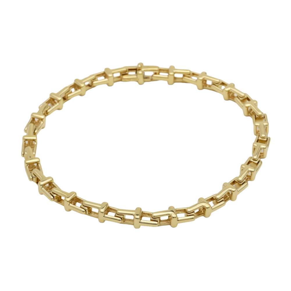Tiffany & Co. Tiffany T Narrow Bracelet 18K Yellow Gold