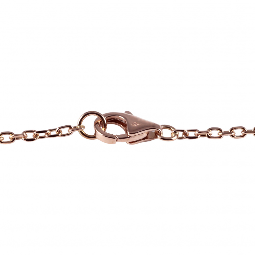 Cartier C Heart Necklace 18K Rose Gold Diamond B3040400