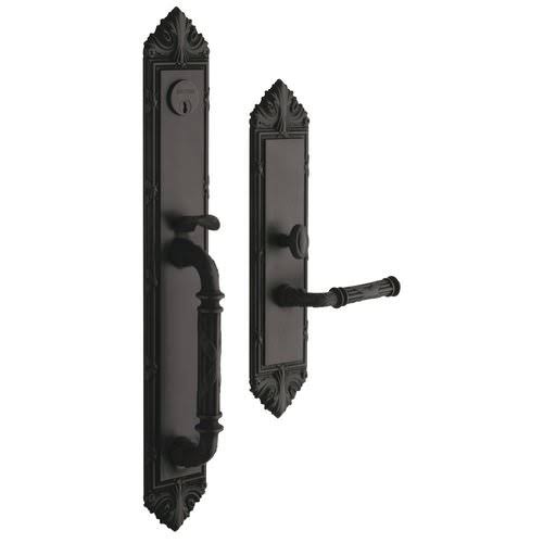 Baldwin 6952.LENT Edinburgh Left Hand Single Cylinder Mortise Handleset Trim Set Polished Chrome