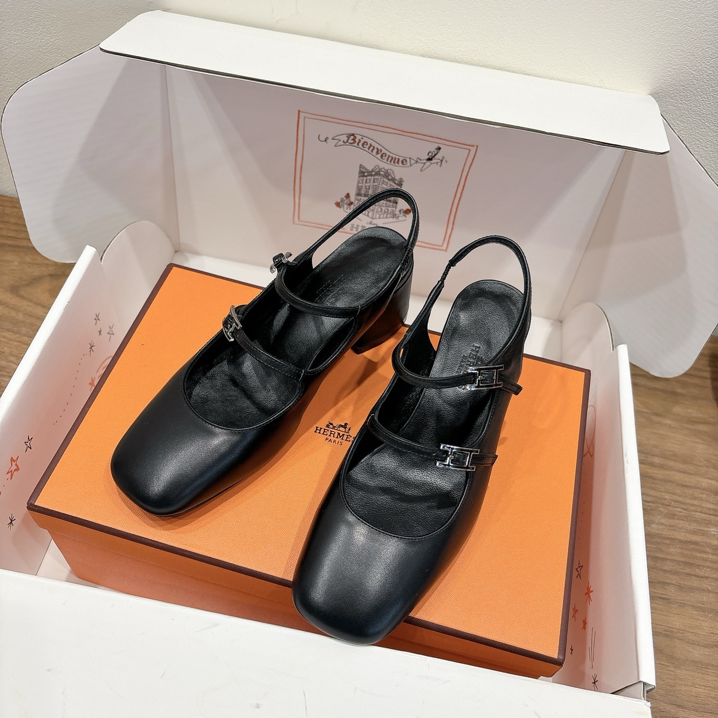 Hermes low-heeled fashionable sandals - cnluxepick