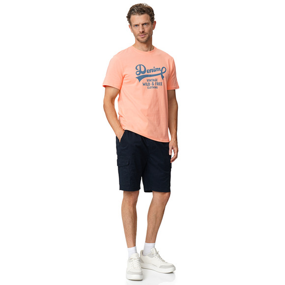 VanVaan Denim Herren T-Shirt mit Brust-Print