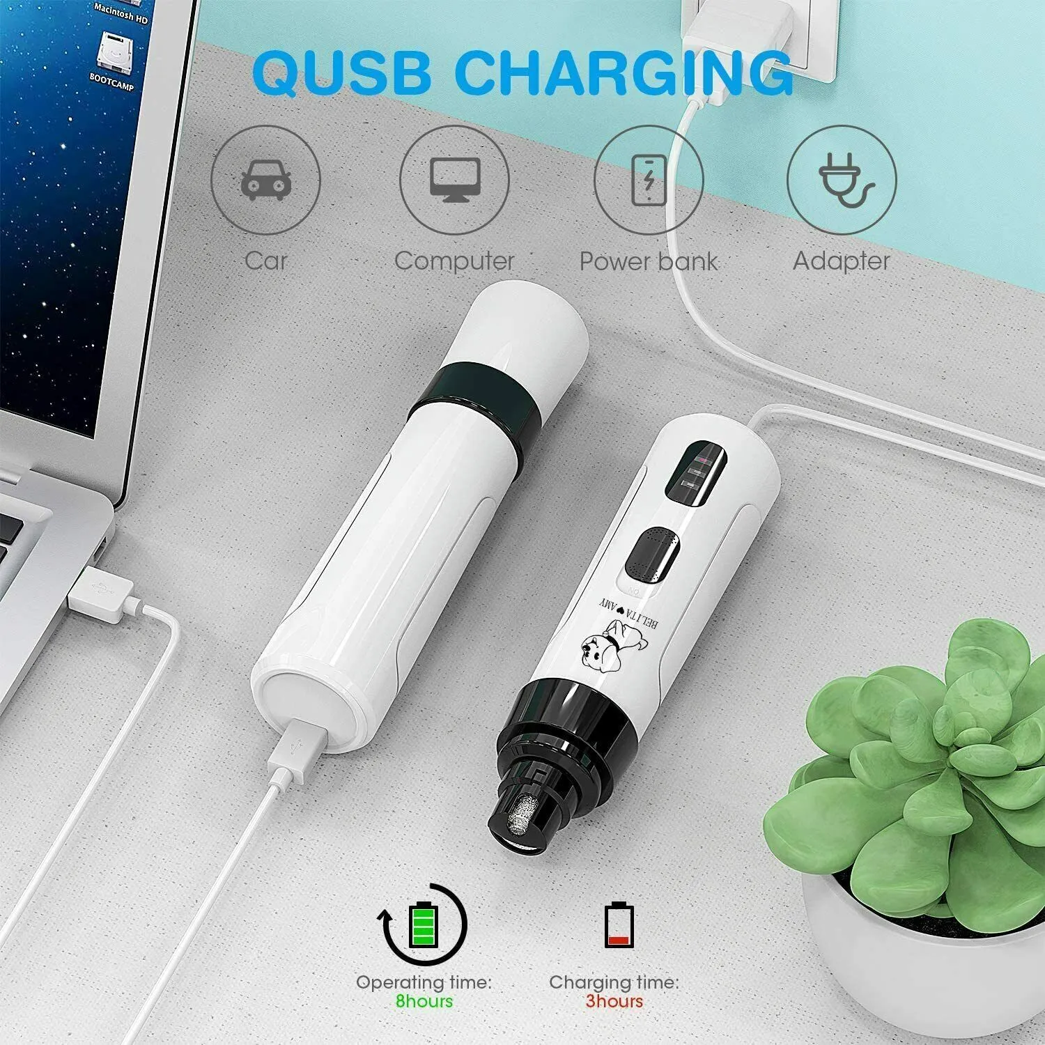 Rechargeable Pet��s Nail Grinder