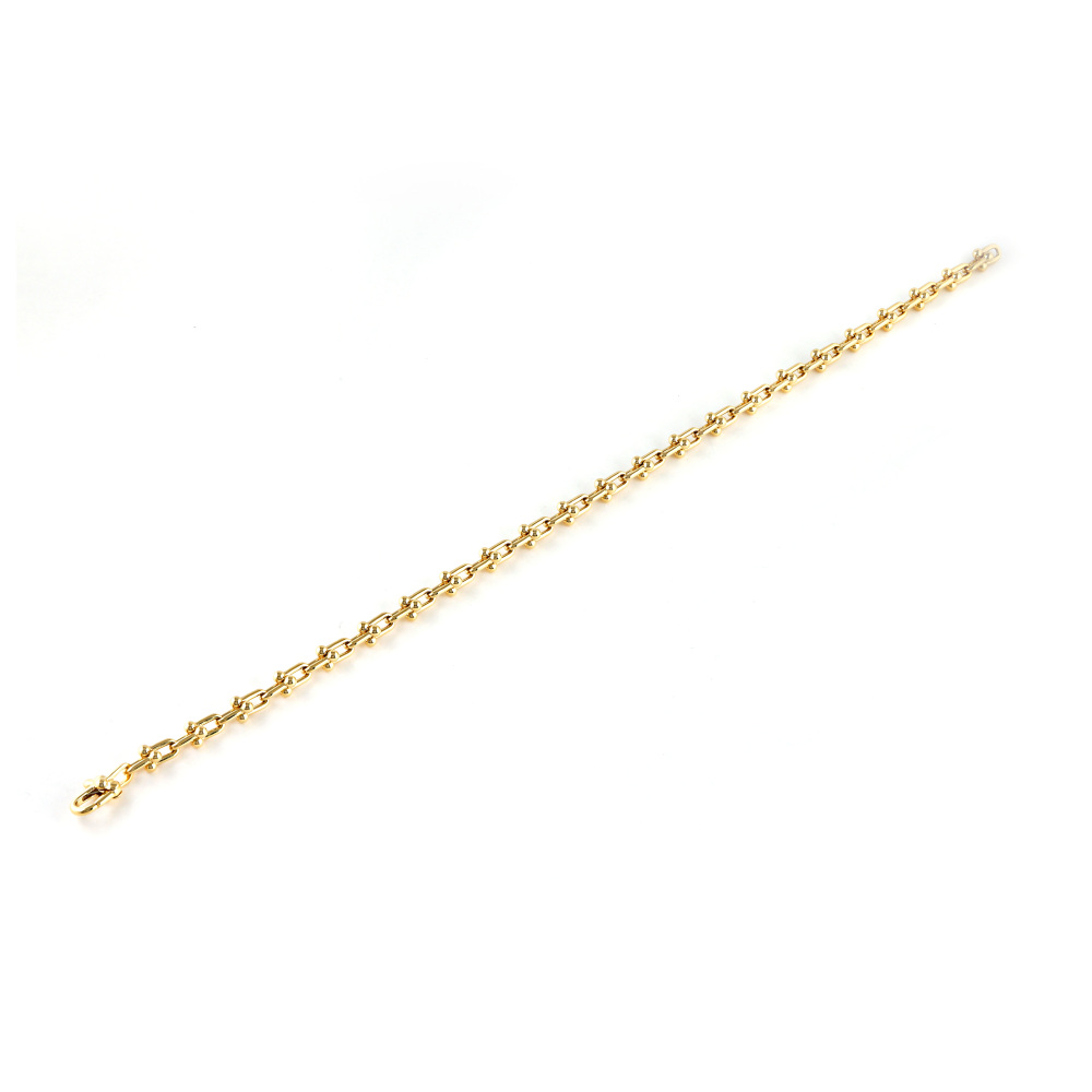 Tiffany & Co. Hardware Microlink Bracelet 18K Yellow Gold 60416958