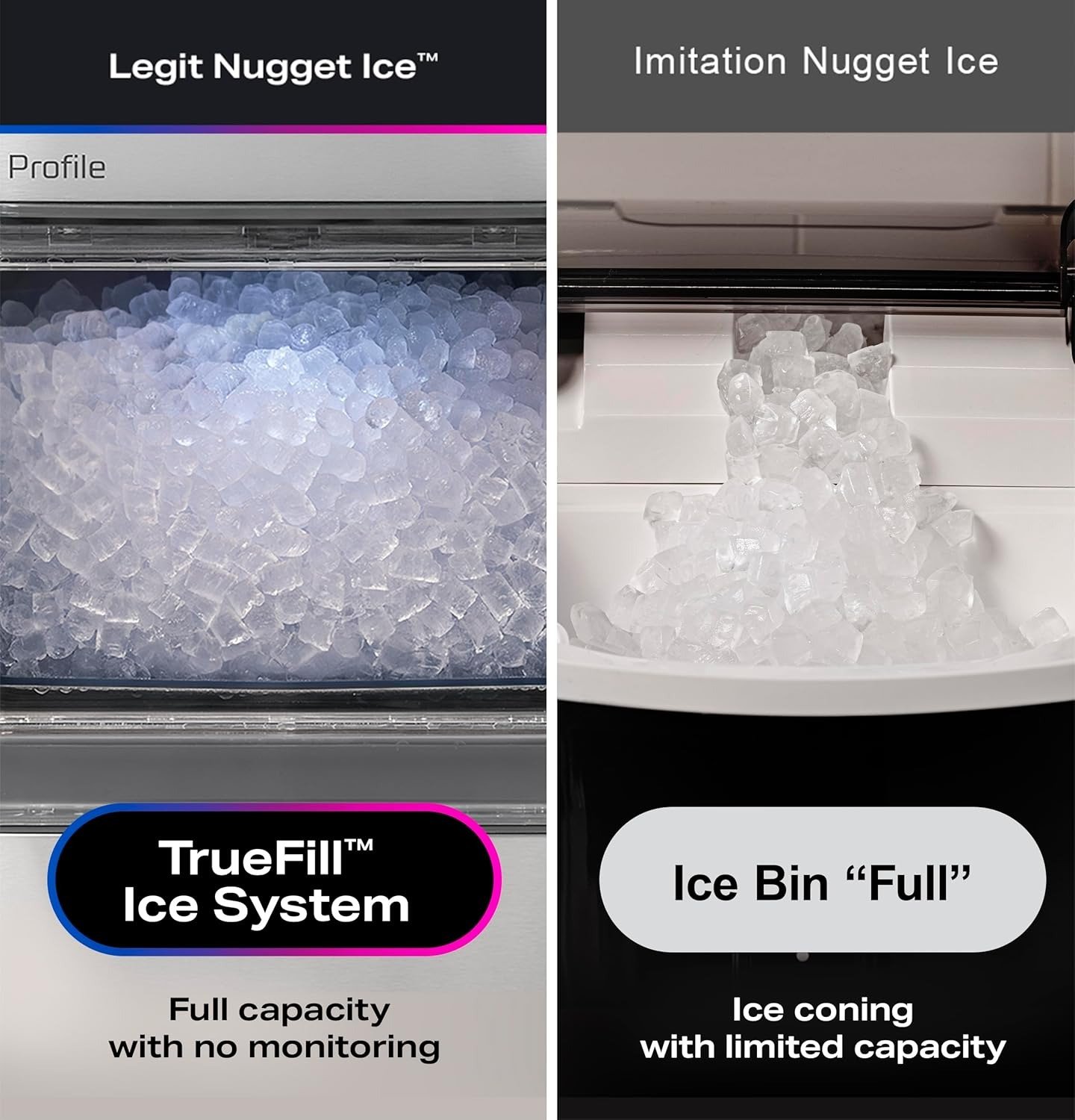 Chewable Crunchable Countertop Nugget Ice Maker, Scoop included, 38 lbs in 24 hours, Pellet Ice Machine with WiFi & Smart Connected, Stainless Steel