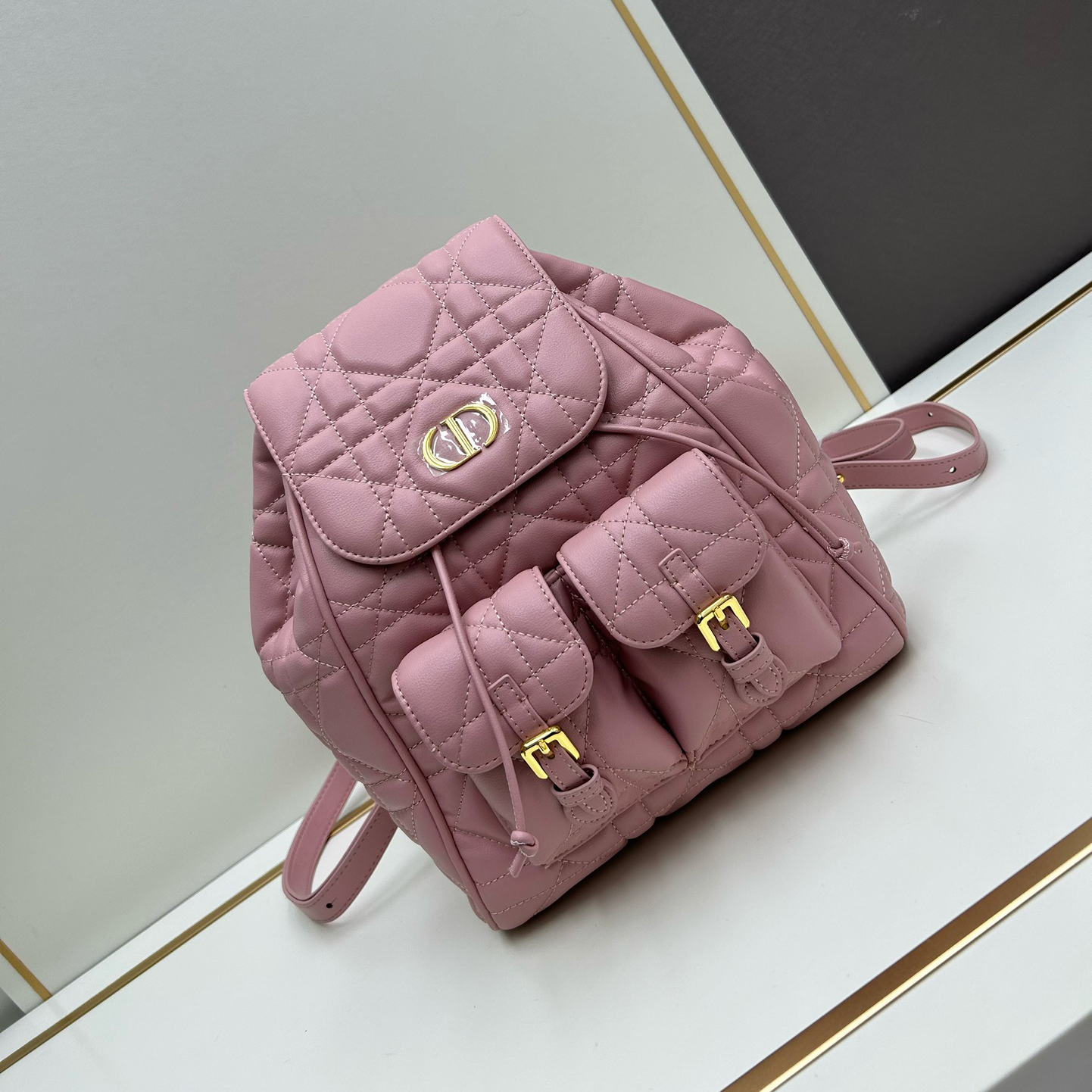 Dior caro shoulder backpack - cnluxepick