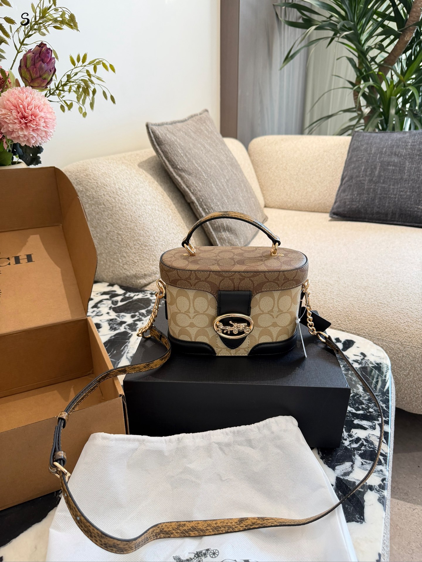 Coach monogram box bag - cnluxepick