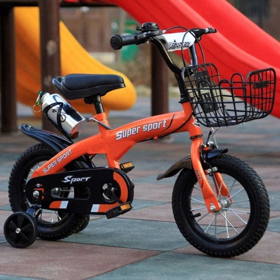 Kids Bike BMX Bike for Kids Boys Girls Bicycle Kids Bike with Training Wheels for 12 14 16 18 inch Bike with Hand Brake and Basket for 2-9 Years Girls Boys