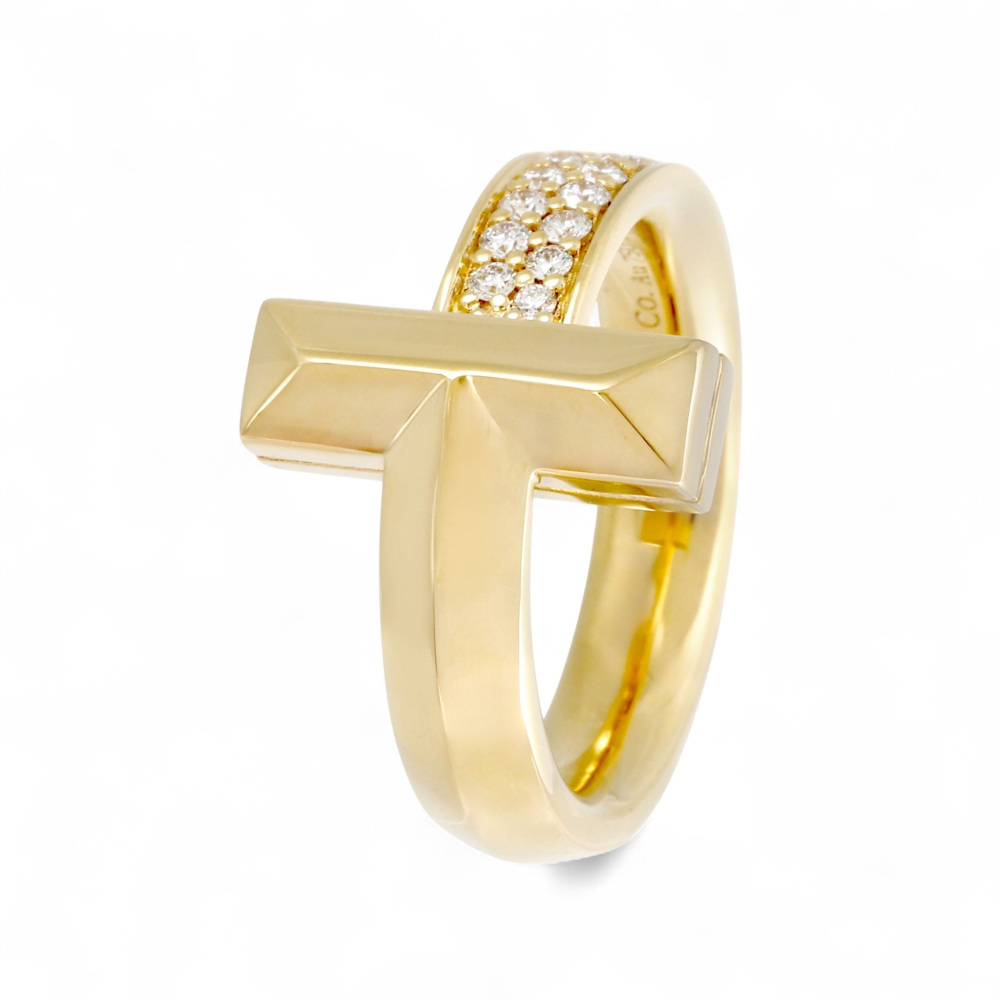 Tiffany & Co. Tiffany T One Ring 18K Yellow Gold Diamond 68171601