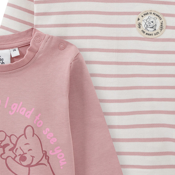 Topomini 2 Winnie Puuh Langarmshirts aus Bio-Baumwolle