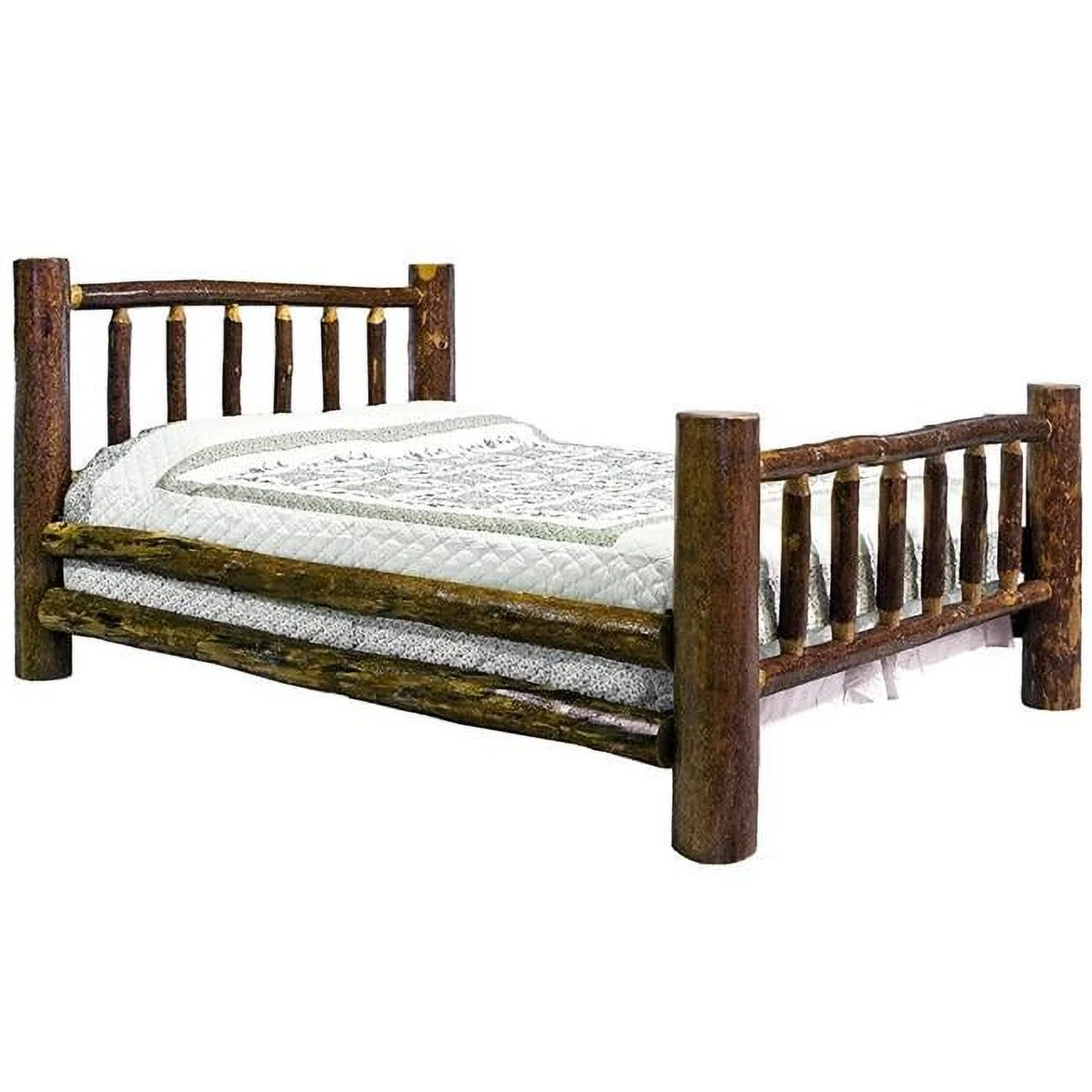 Glacier Country Collection Bed with Laser Engraved Moose - California King