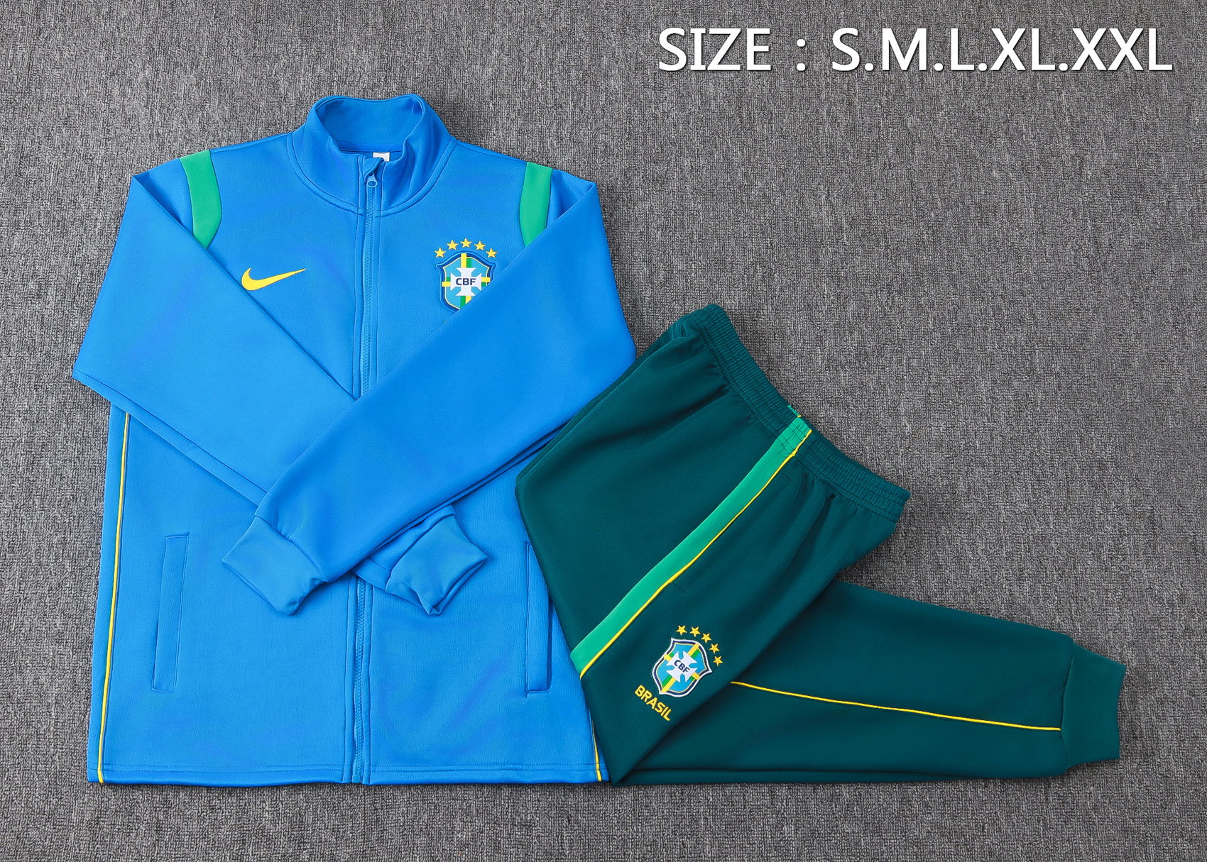 Adult / Kids 2627 Brazil Full Zipper Training Suit A26043 3