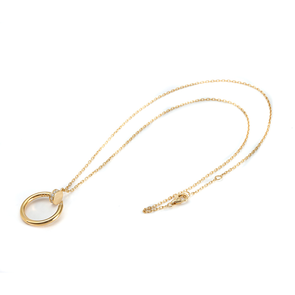 Cartier Juste un Clou Necklace 18K Yellow Gold Diamond B7224512