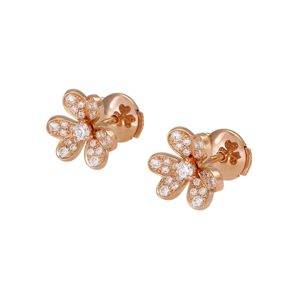 Van Cleef & Arpels Frivole Earrings 18K Rose Gold VCARP7RJ00