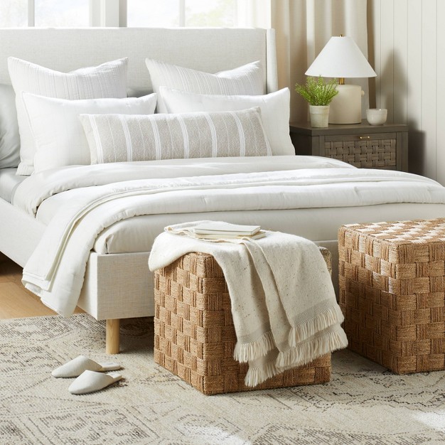 Lynwood Checkerboard Woven Cube Designed With Studio Mcgee