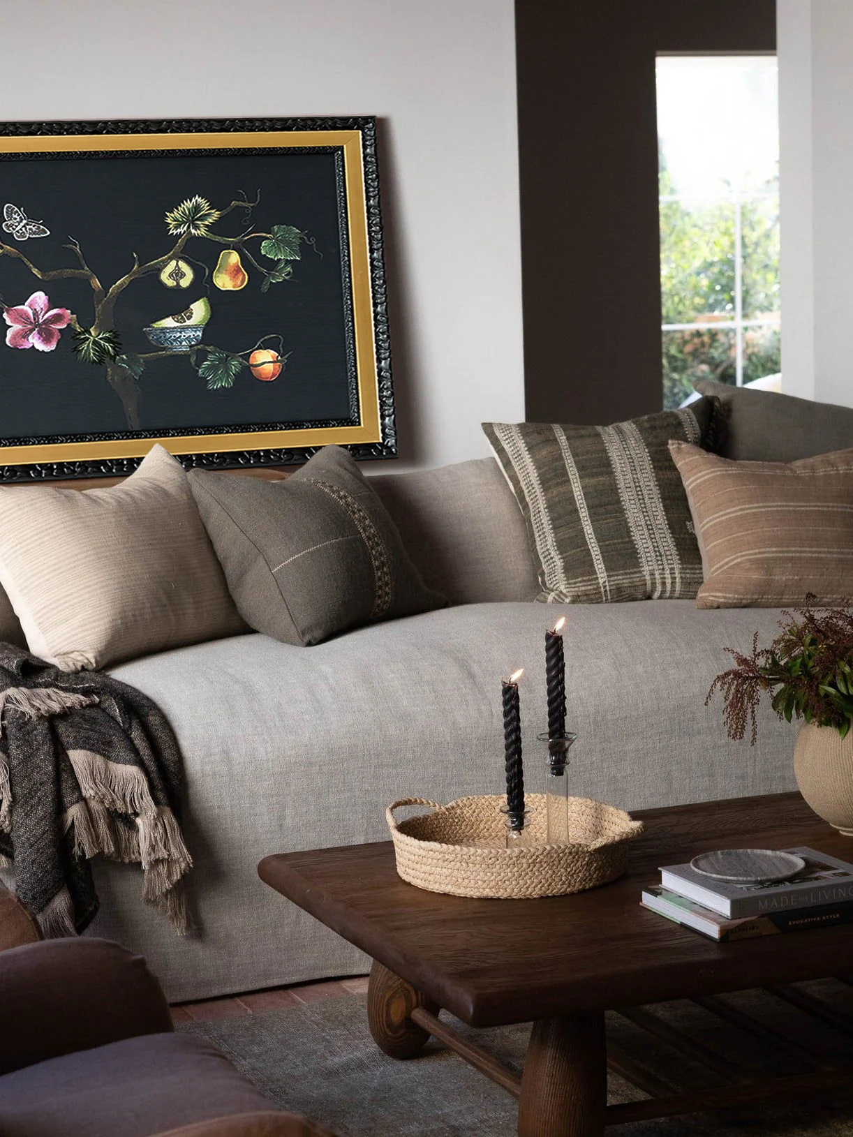 AH229 - Silk Embroidery Painting 