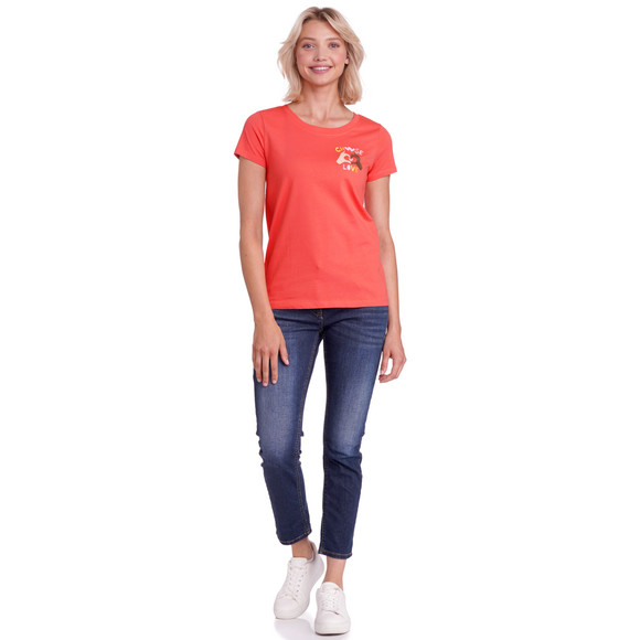 Famy Damen T-Shirt mit Message-Print