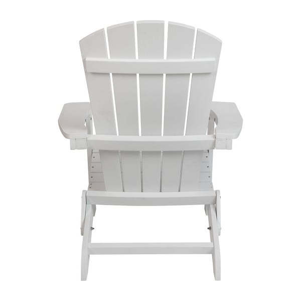 AllWeather Poly Resin Folding Adirondack Chair