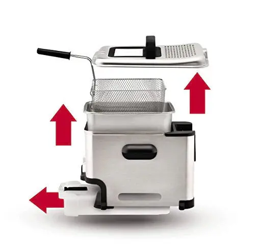 Ultimate Stainless Steel Deep Fryer – 3.5L Oil Capacity, 2.6 lb Food Load, Includes Basket & Safety Features