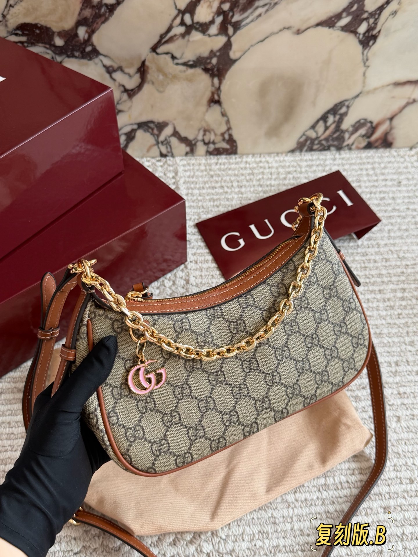 Gucci's new Ophidia monogram mahjong bag - cnluxepick