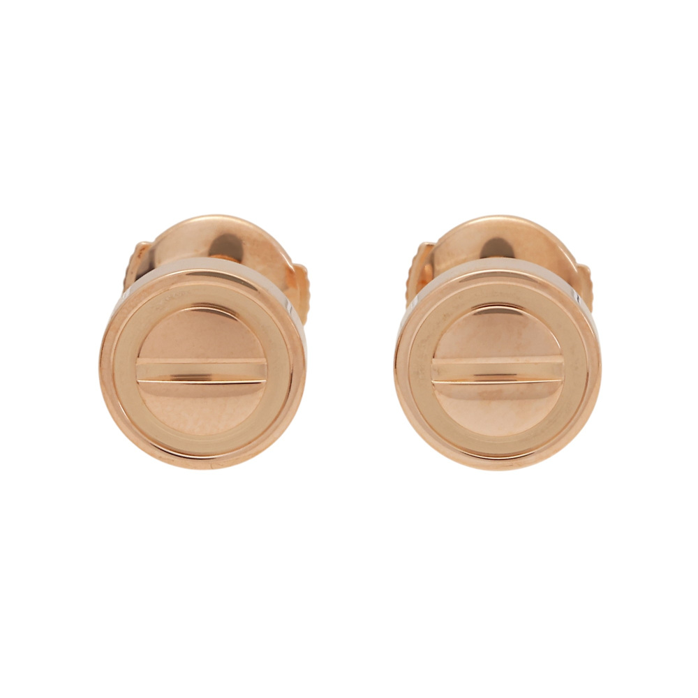 Cartier Love Earrings 18K Rose Gold B8301254