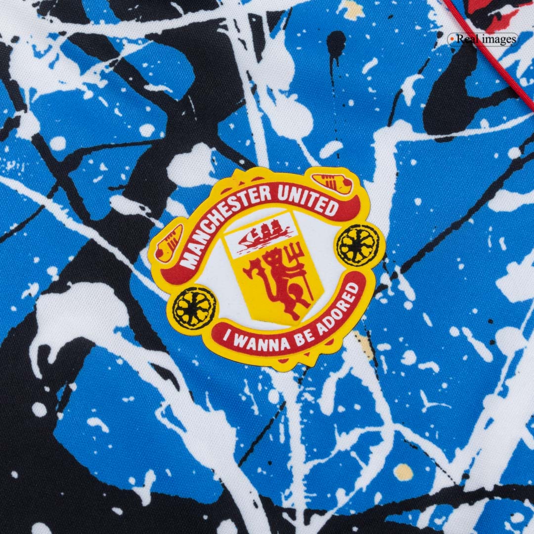 Manchester United Pre-Match Soccer Jersey 2025/26 Blue