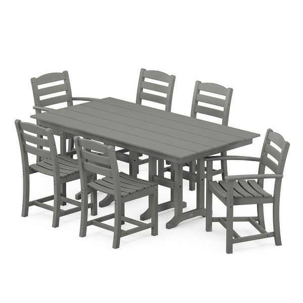 POLYWOOD La Casa Caf�� 7Piece Farmhouse Dining Set