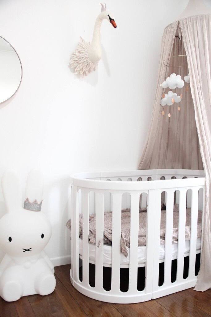 Kaylula Sova Cot Classic with Mattress White