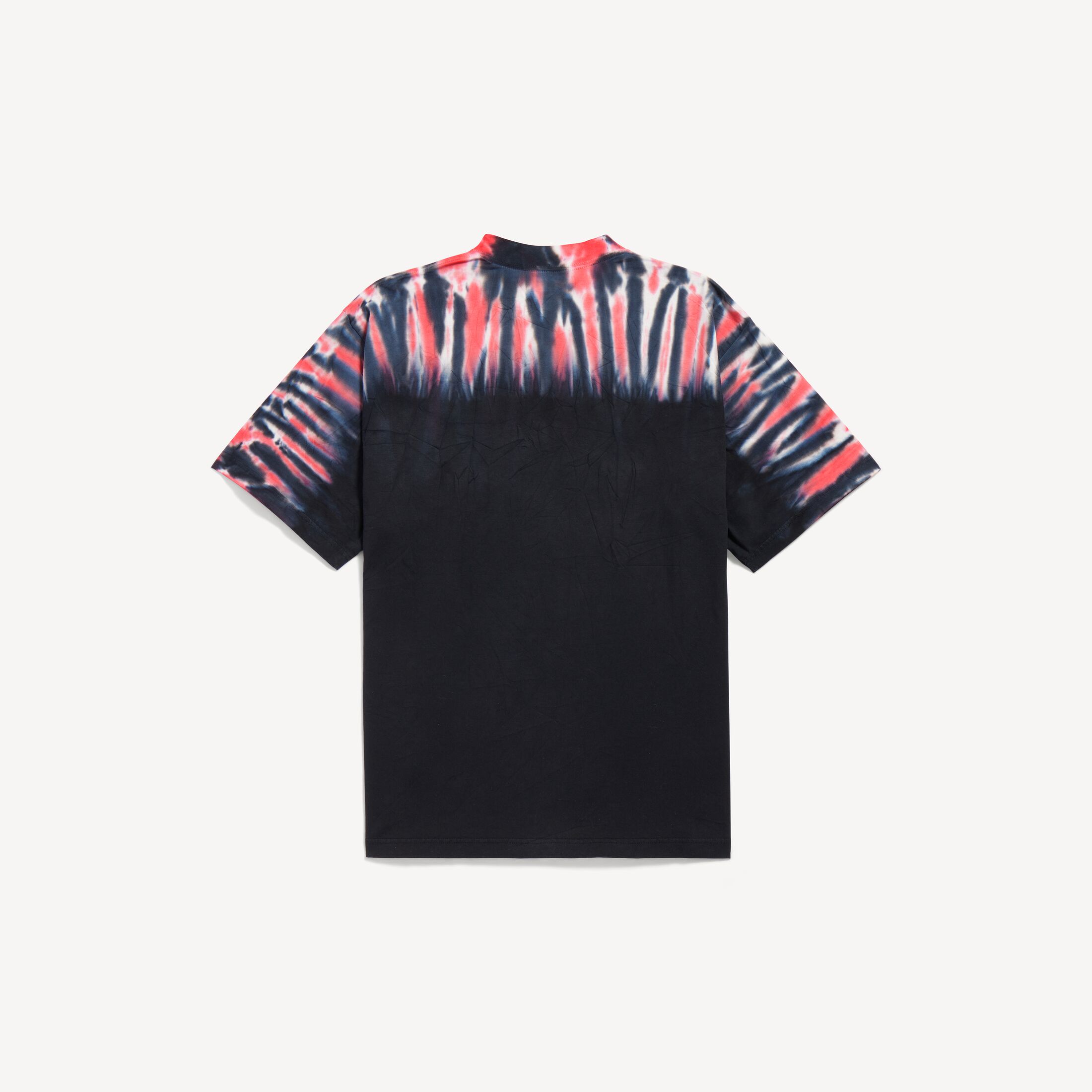 BALENCIAGA Extreme Tie Dye Medium Fit T-Shirt in black dry jersey