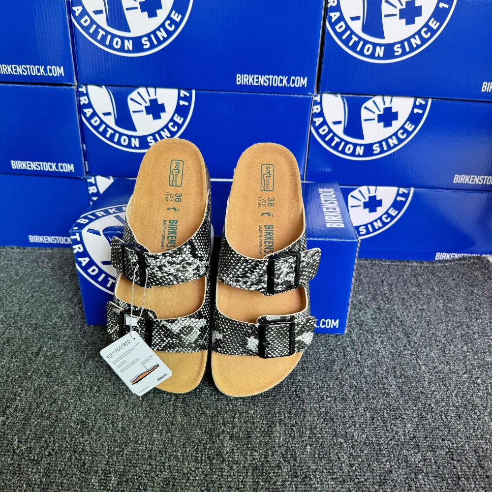 Birkenstock Arizona Python Print Casual Sandals