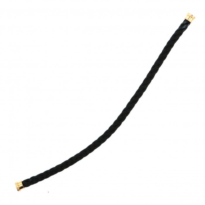 FRED Force 10 (lm) Steel Cable Black 16 Plating Bracelet