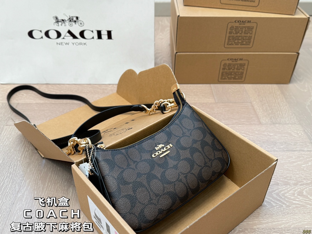 COACH underarm mahjong bag - cnluxepick