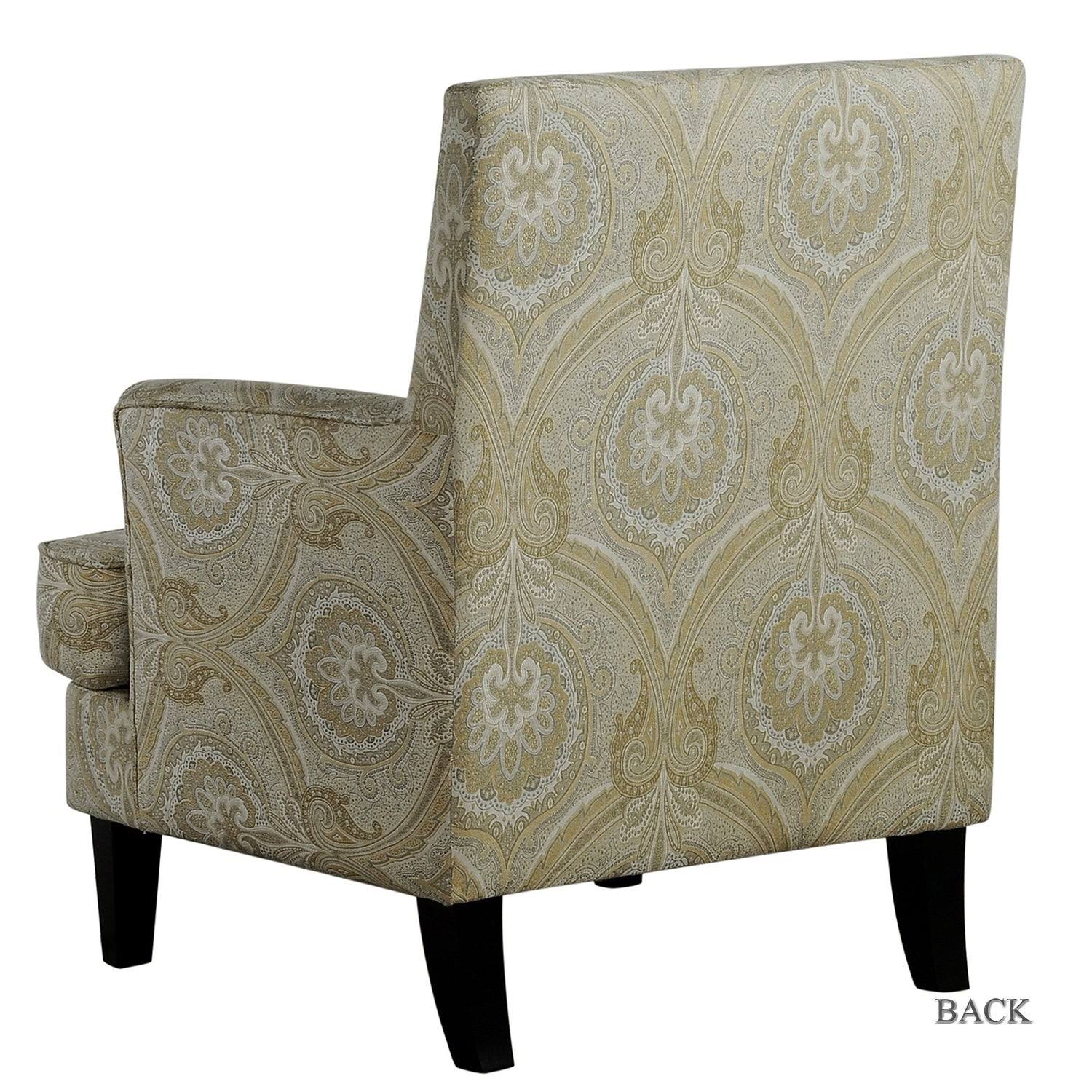 Filton Armchair with Tapered Block Leg - Black Stripe