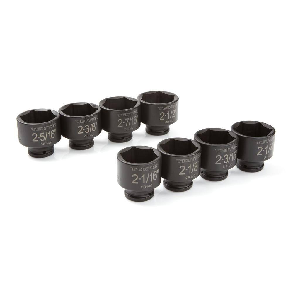 4893 3/4 in. Drive 2-1/16   2-1/2 in. 6-Point Shallow Impact Socket Set