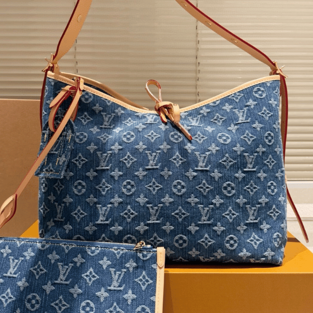 Louis Vuitton Carryall Denim Blue 15.3 Inches