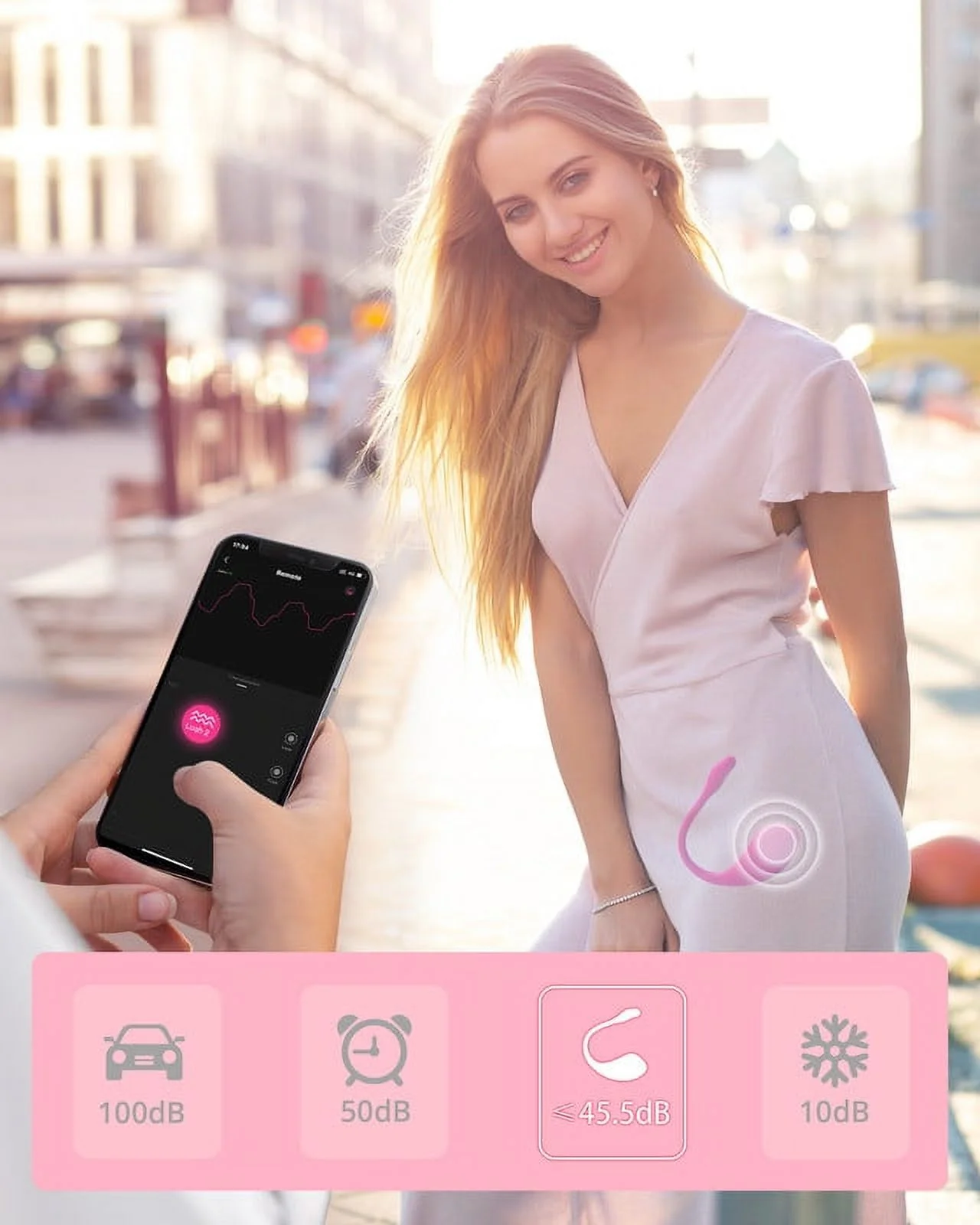 Lovense Lush 2 Bullet Vibrator for Women, Powerful & Wireless - Pink