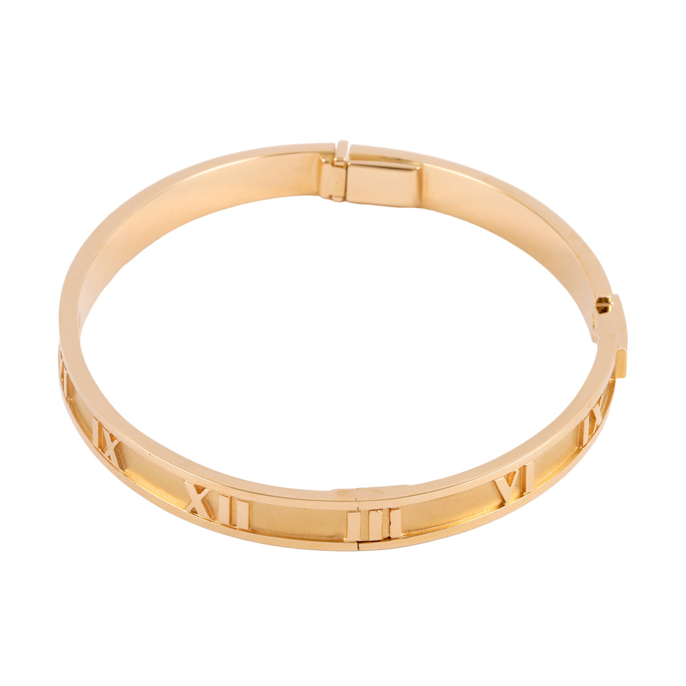 Tiffany & Co. Atlas 3PD Bracelet 18K Yellow Gold Diamond