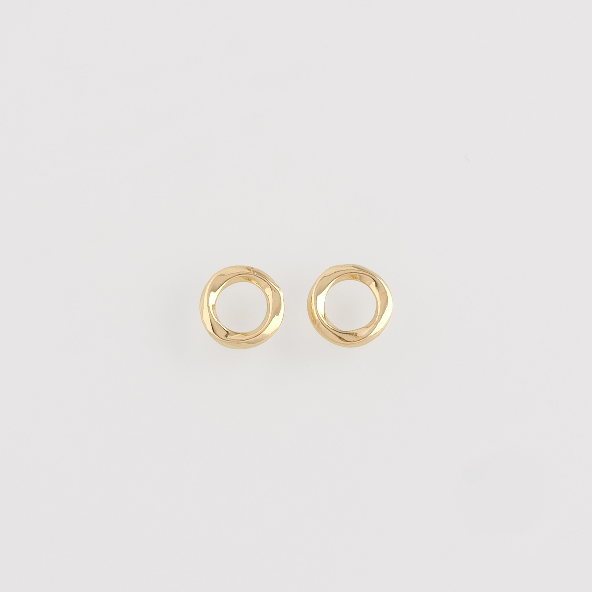 10Pcs 18K Gold Filled Round Flat Spacer Beads,Dainty Round Spacer Beads,DIY Jewelry Making Supply