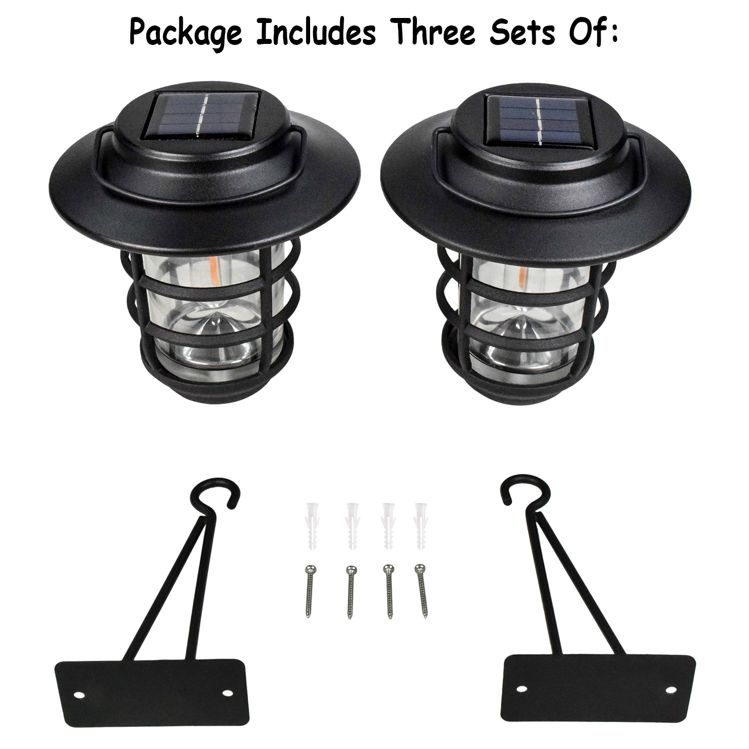 2026 home zone security solar outdoor decorative glass wall lantern light no wiring