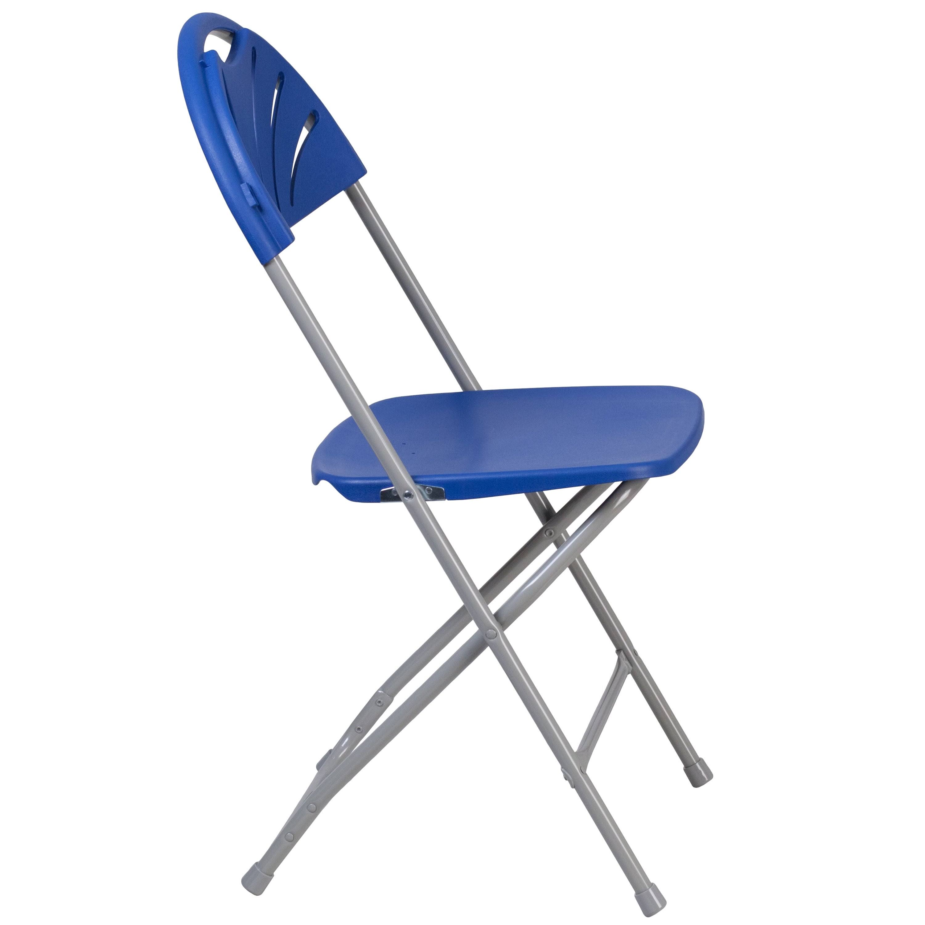 Plastic Fan Back Folding Chair (Set of 2) - White