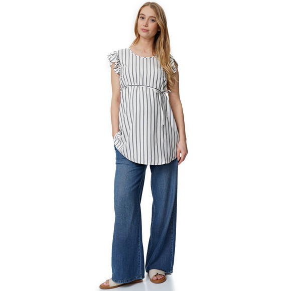 Gina Mama Damen Umstands-Bluse mit Flügelärmeln